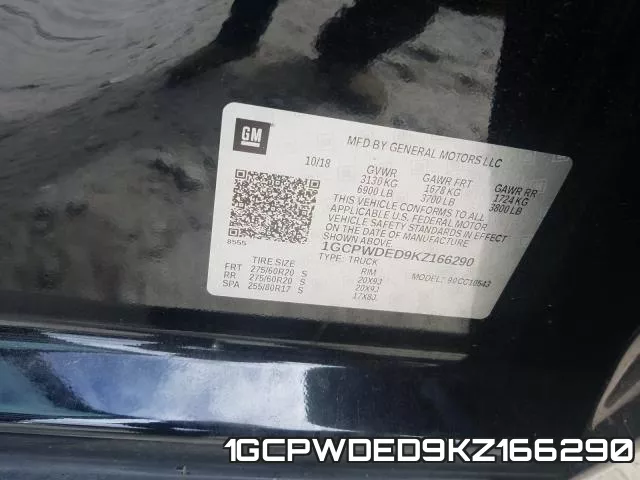 1GCPWDED9KZ166290 фото 2
