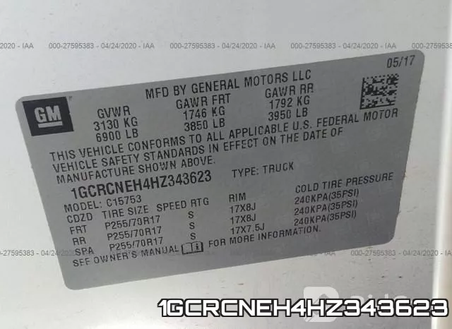 1GCRCNEH4HZ343623 фото 10