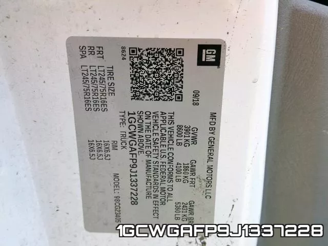 1GCWGAFP9J1337228 фото 2