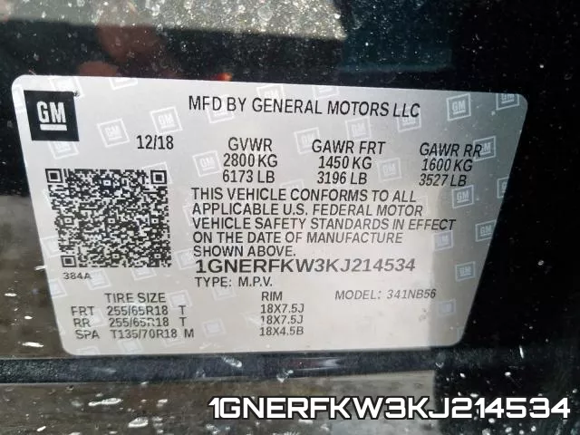1GNERFKW3KJ214534 фото 2