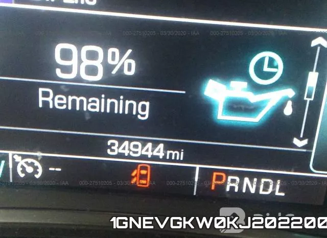 1GNEVGKW0KJ202200 фото 8