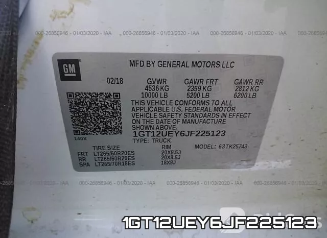 1GT12UEY6JF225123 фото 10