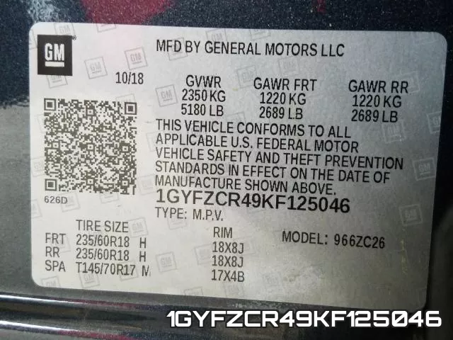 1GYFZCR49KF125046 фото 2