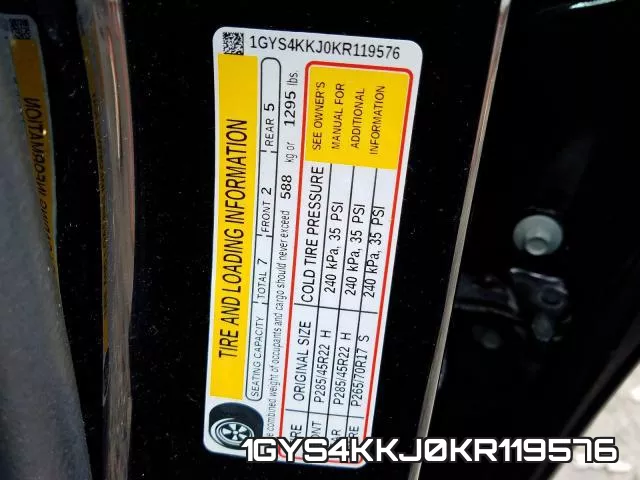1GYS4KKJ0KR119576 фото 2
