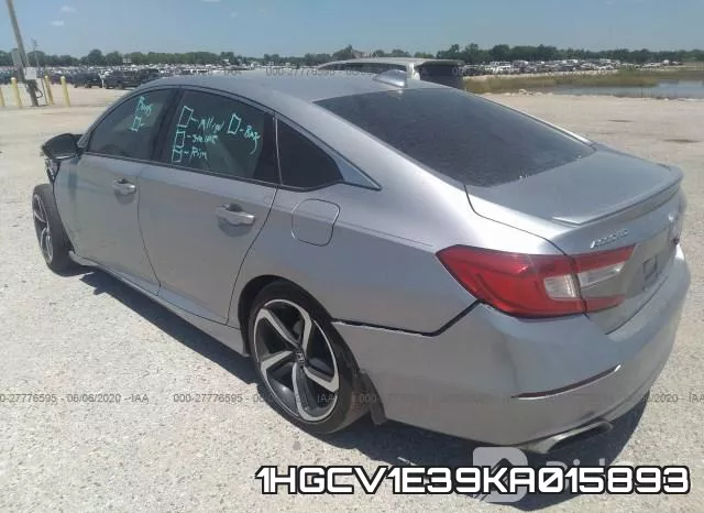 1HGCV1E39KA015893 фото 4