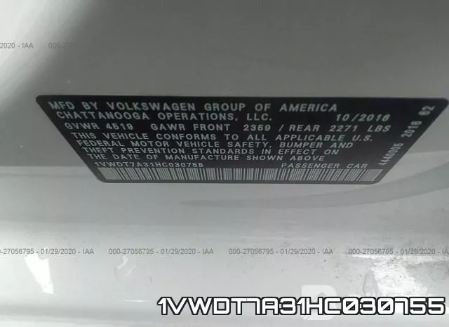 1VWDT7A31HC030755 фото 10