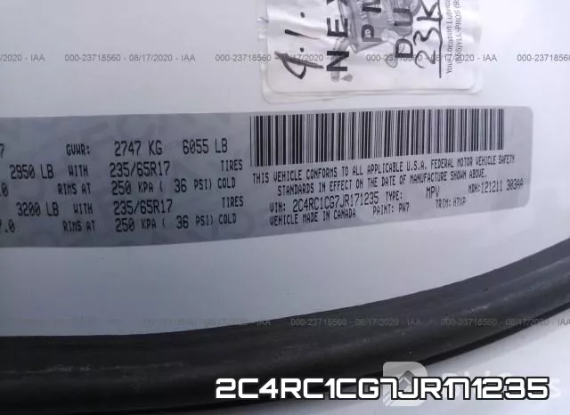 2C4RC1CG7JR171235 фото 10