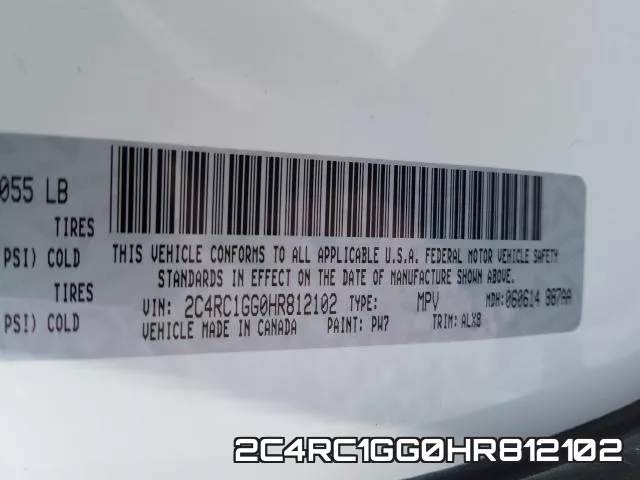 2C4RC1GG0HR812102 фото 2