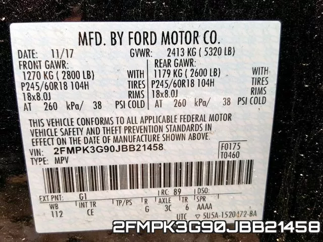 2FMPK3G90JBB21458 фото 2