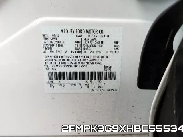 2FMPK3G9XHBC55534 фото 2