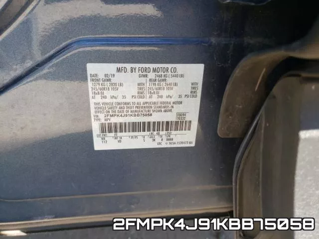 2FMPK4J91KBB75058 фото 2