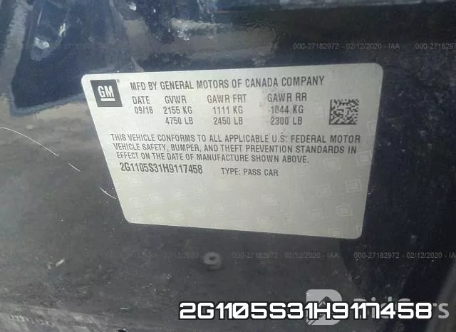 2G1105S31H9117458 фото 10