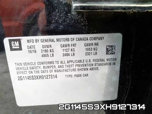 2G1145S3XH9127314 фото 2