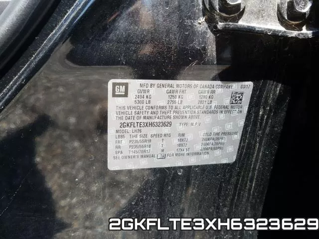 2GKFLTE3XH6323629 фото 2