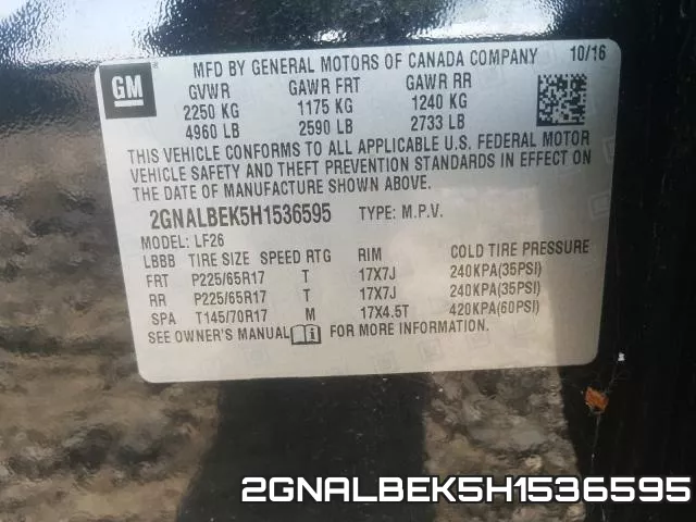 2GNALBEK5H1536595 фото 2