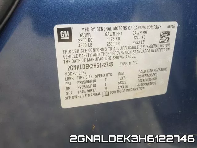 2GNALDEK3H6122746 фото 2