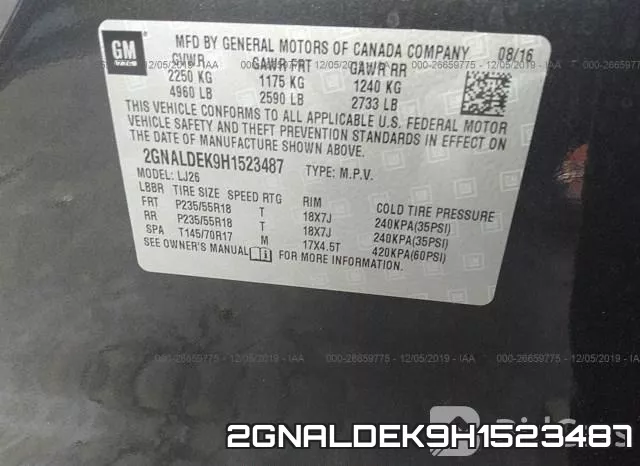 2GNALDEK9H1523487 фото 10