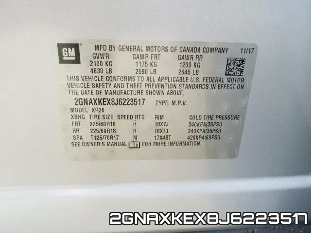 2GNAXKEX8J6223517 фото 2