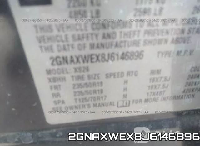 2GNAXWEX8J6146896 фото 10