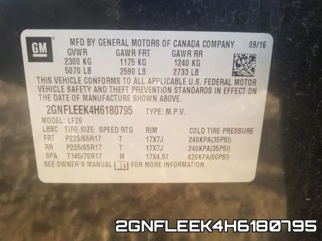 2GNFLEEK4H6180795 фото 2