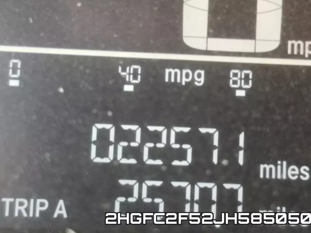 2HGFC2F52JH585050 фото 9