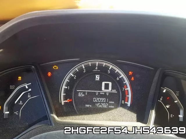 2HGFC2F54JH543639 фото 9