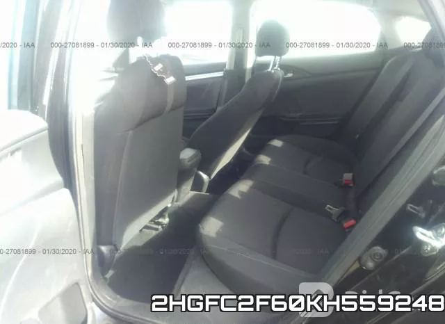 2HGFC2F60KH559248 фото 9