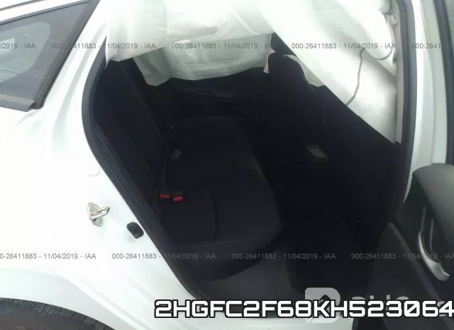 2HGFC2F68KH523064 фото 9