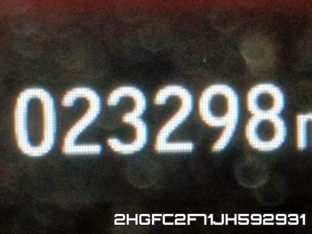 2HGFC2F71JH592931 фото 9