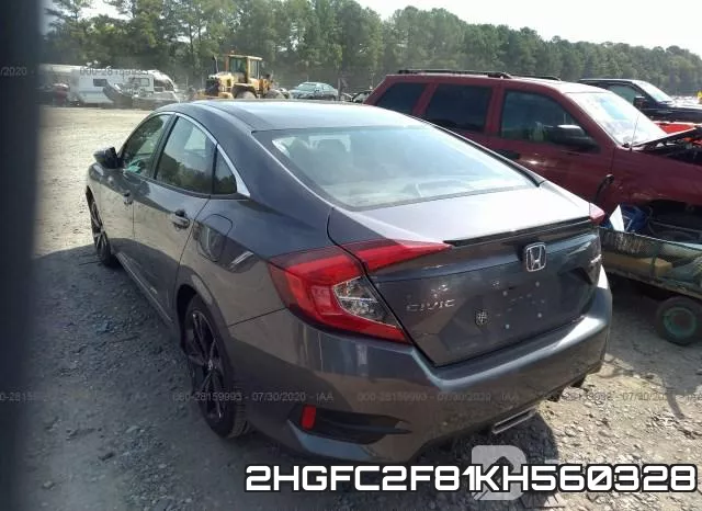 2HGFC2F81KH560328 фото 4