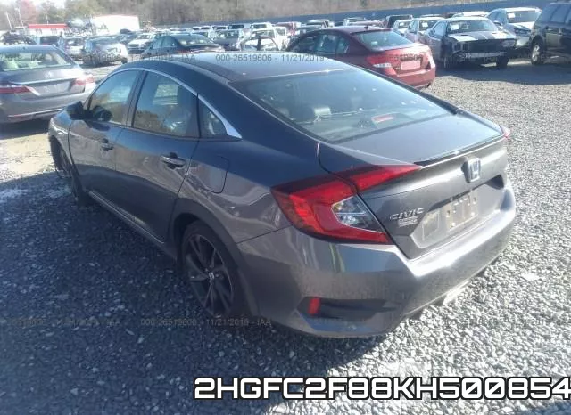 2HGFC2F88KH500854 фото 4