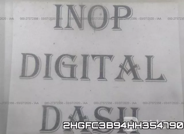 2HGFC3B94HH354790 фото 8