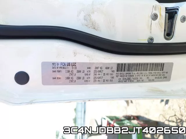 3C4NJDBB2JT402650 фото 2