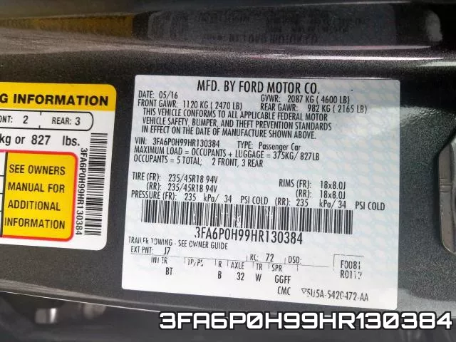3FA6P0H99HR130384 фото 2