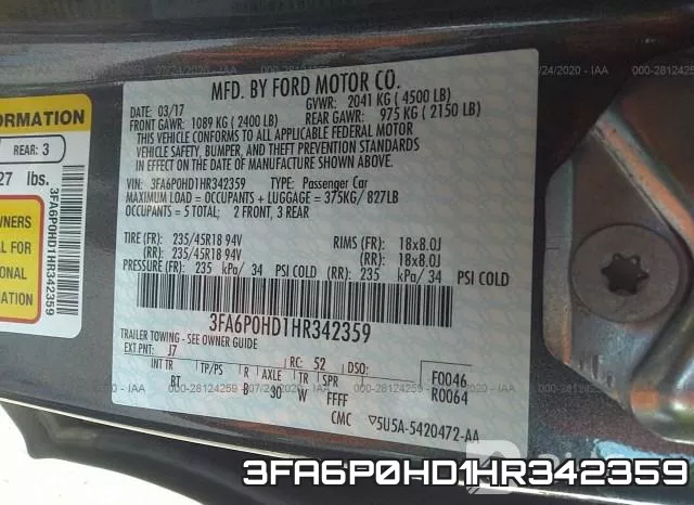 3FA6P0HD1HR342359 фото 10