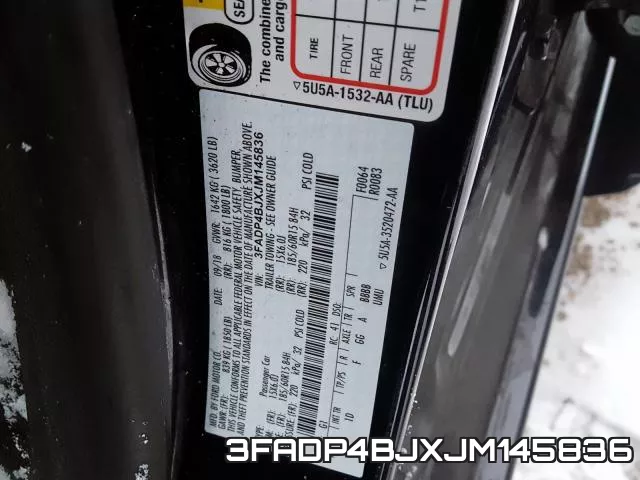 3FADP4BJXJM145836 фото 2