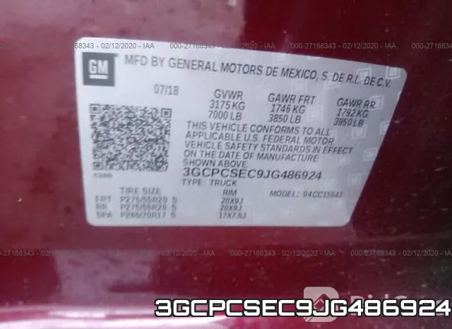 3GCPCSEC9JG486924 фото 10