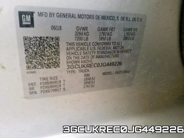 3GCUKREC0JG449226 фото 2