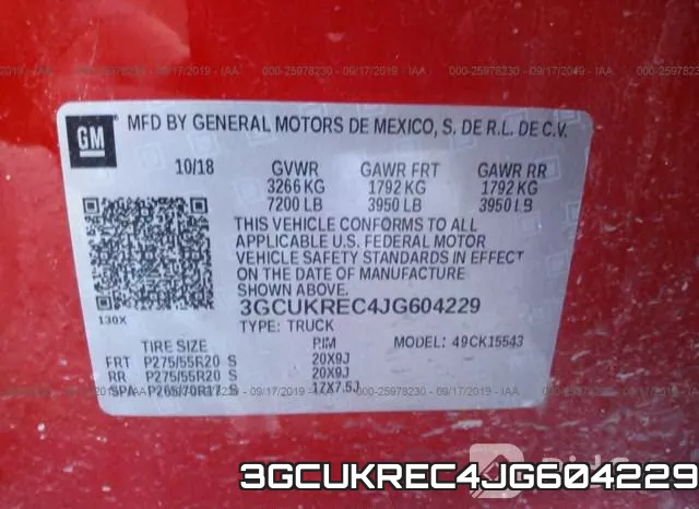 3GCUKREC4JG604229 фото 10