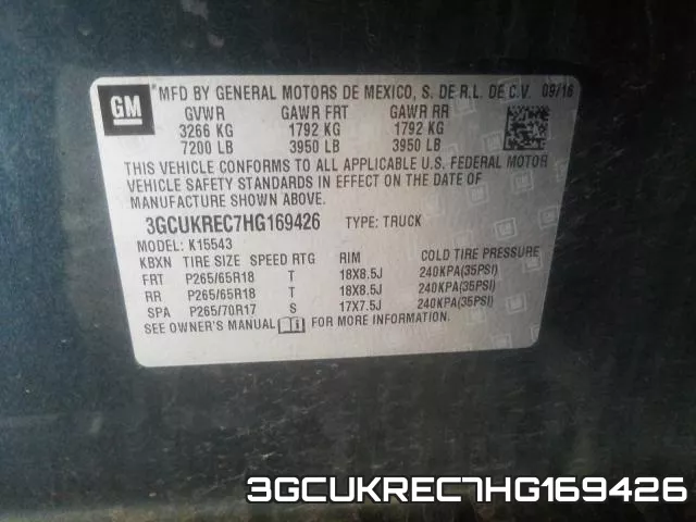 3GCUKREC7HG169426 фото 2