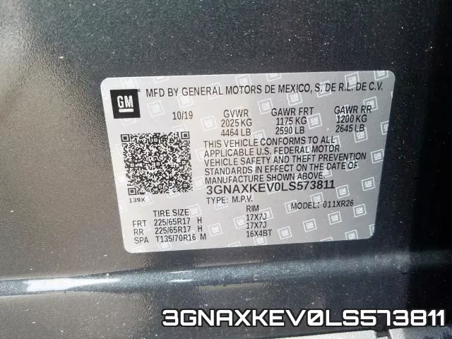 3GNAXKEV0LS573811 фото 2