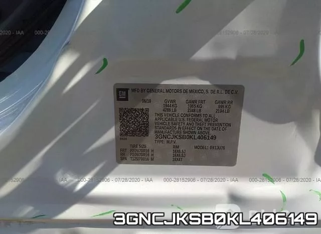 3GNCJKSB0KL406149 фото 10