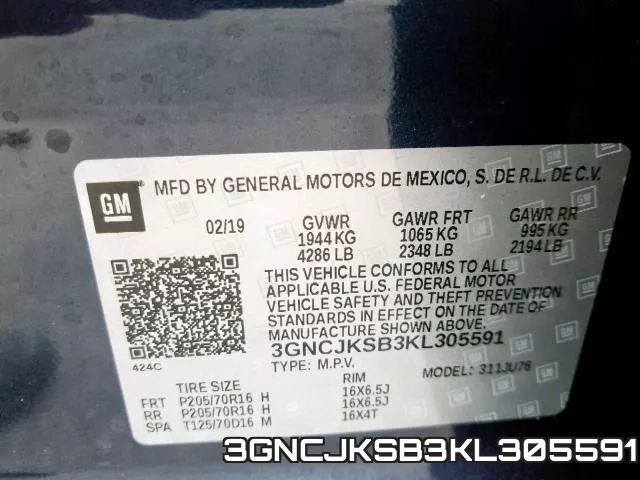3GNCJKSB3KL305591 фото 2
