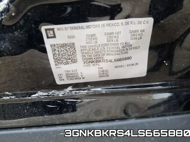 3GNKBKRS4LS665880 фото 2