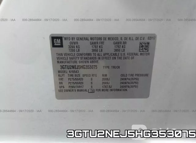 3GTU2NEJ5HG353075 фото 10