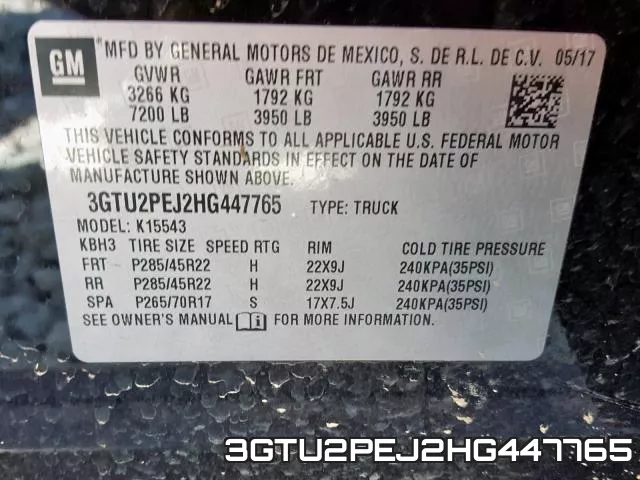 3GTU2PEJ2HG447765 фото 2