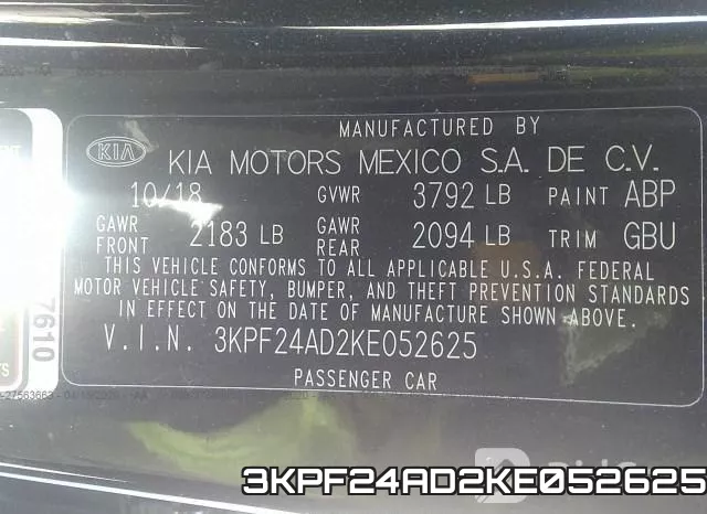 3KPF24AD2KE052625 фото 10