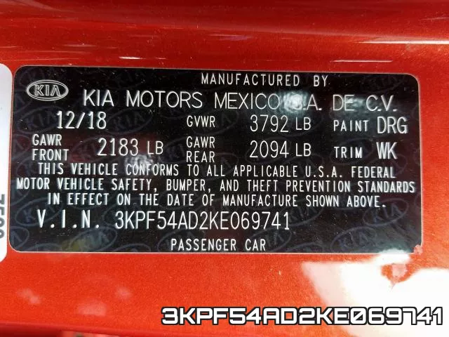 3KPF54AD2KE069741 фото 2