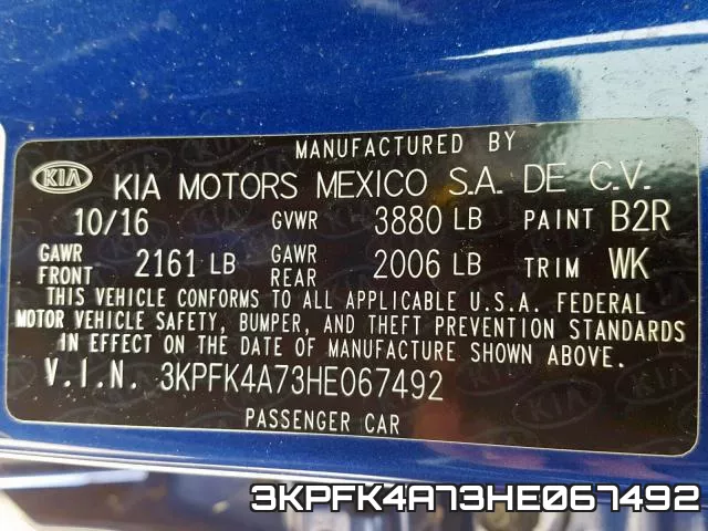 3KPFK4A73HE067492 фото 2