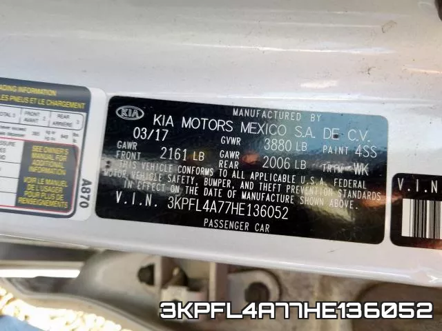 3KPFL4A77HE136052 фото 2
